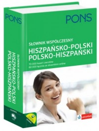 Słownik współczesny hiszpańsko-polski, - okładka podręcznika