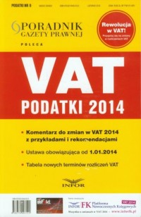 VAT. Podatki 2014 - okładka książki