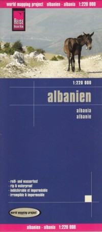 Albania mapa (skala 1: 220 000) - okładka książki