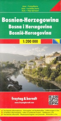 Bośnia i Hercegowina mapa (skala - okładka książki