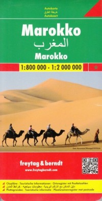 Maroko mapa (skala 1: 800 000) - okładka książki