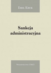 Sankcja administracyjna - okładka książki