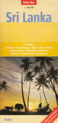 Sri Lanka mapa (skala 1: 500 000) - okładka książki