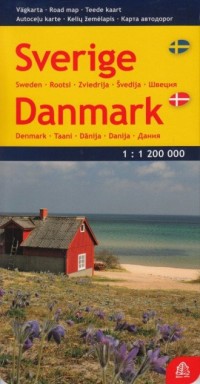Szwecja. Dania mapa (skala 1: 1 - okładka książki