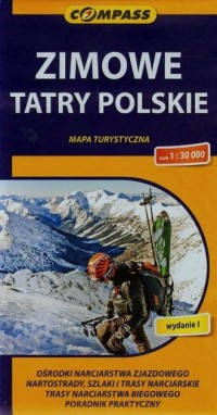 Zimowe Tatry Polskie. Mapa turystyczna - okładka książki