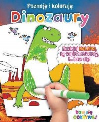 Dinozaury. Poznaję i koloruję - okładka książki
