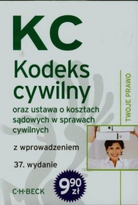 Kodeks cywilny oraz ustawa o kosztach - okładka książki