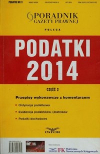 Podatki 2014 cz. 2 (+ CD) - okładka książki