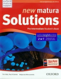 New Matura Solutions. Pre-Intermediate - okładka podręcznika