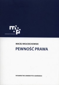 Pewność prawa - okładka książki