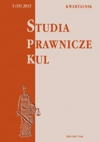 Studia prawnicze KUL, 3(55)/2013 - okładka książki