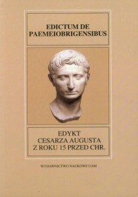 Edykt Cesarza Augusta z roku 15 - okładka książki