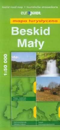 Beskid Mały mapa turystyczna (skala - okładka książki