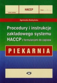 Procedury i instrukcje zakładowego - okładka książki