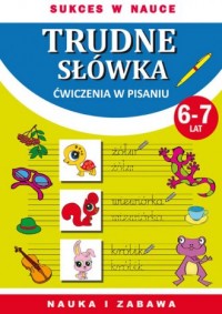 Trudne słówka. Ćwiczenia w pisaniu. - okładka książki