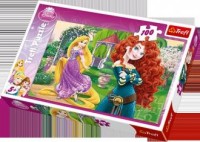 Zadziorne księżniczki (puzzle 100-elem.) - zdjęcie zabawki, gry