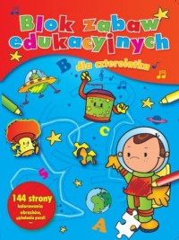Blok zabaw edukacyjnych dla czterolatka - okładka książki