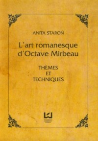 Lart romanesque dOctave Mirbeau - okładka książki