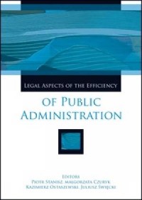 Legal Aspects of the Efficiency - okładka książki