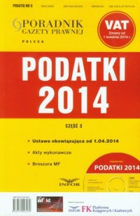 Podatki 2014/6 cz. 3 - okładka książki