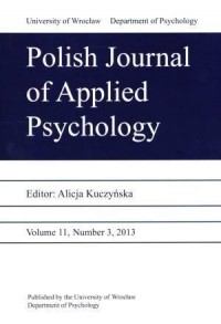 Polish Journal of Applied Psychology - okładka książki