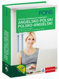 Słownik uniwersalny biznesowy angielsko-polski, - okładka podręcznika