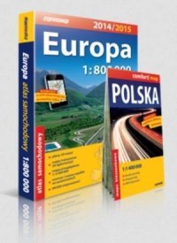 Europa. Atlas samochodowy (skala - okładka książki