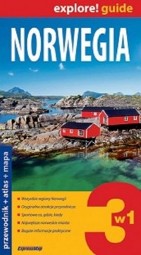 Norwegia. Przewodnik, atlas, mapa - okładka książki