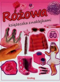 Różowa książeczka z naklejkami - okładka książki