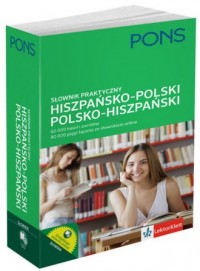 Słownik praktyczny hiszpańsko-polski, - okładka podręcznika