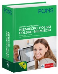Słownik współczesny niemiecko-polski, - okładka podręcznika