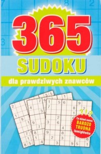 365 Sudoku dla prawdziwych znawców - okładka książki