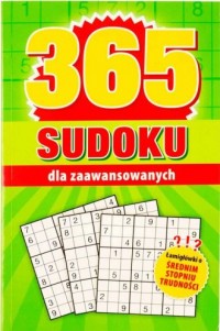 365 Sudoku dla zaawansowanych - okładka książki