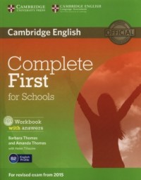 Complete First for Schools. Workbook - okładka podręcznika