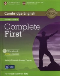 Complete First. Workbook with Answers - okładka podręcznika