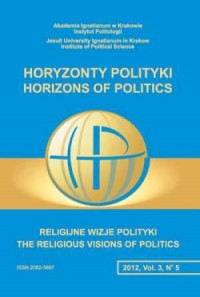 Horyzonty polityki 3 (5)2012 - okładka książki