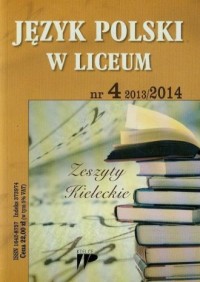 Język Polski w Liceum nr 4 2013/2014. - okładka książki