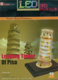 Krzywa wieża w Pizie (puzzle 3D - zdjęcie zabawki, gry