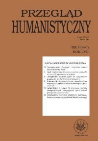 Przegląd humanistyczny 5/2013 - okładka książki