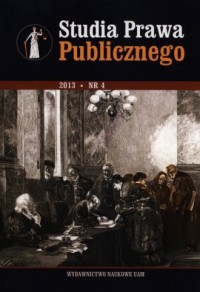 Studia Prawa Publicznego 4/2013 - okładka książki