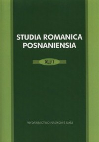 Studia Romanica Posnaniensia XLI/1 - okładka książki