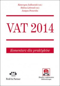 VAT 2014. Komentarz dla praktyków - okładka książki