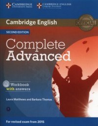 Complete Advanced. Workbook with - okładka podręcznika