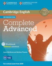 Complete Advanced. Workbook without - okładka podręcznika