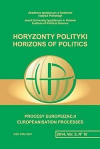 Horyzonty polityki 10 (5)/2014 - okładka książki