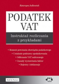Podatek VAT. Instruktaż rozliczania - okładka książki