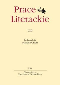 Prace literackie LIII - okładka książki