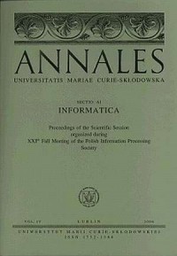 Annales UMCS, sec. AI (Informatica), - okładka książki
