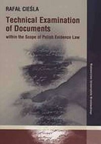 Technical Examination of Documents - okładka książki