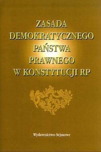 Zasada demokratycznego państwa - okładka książki